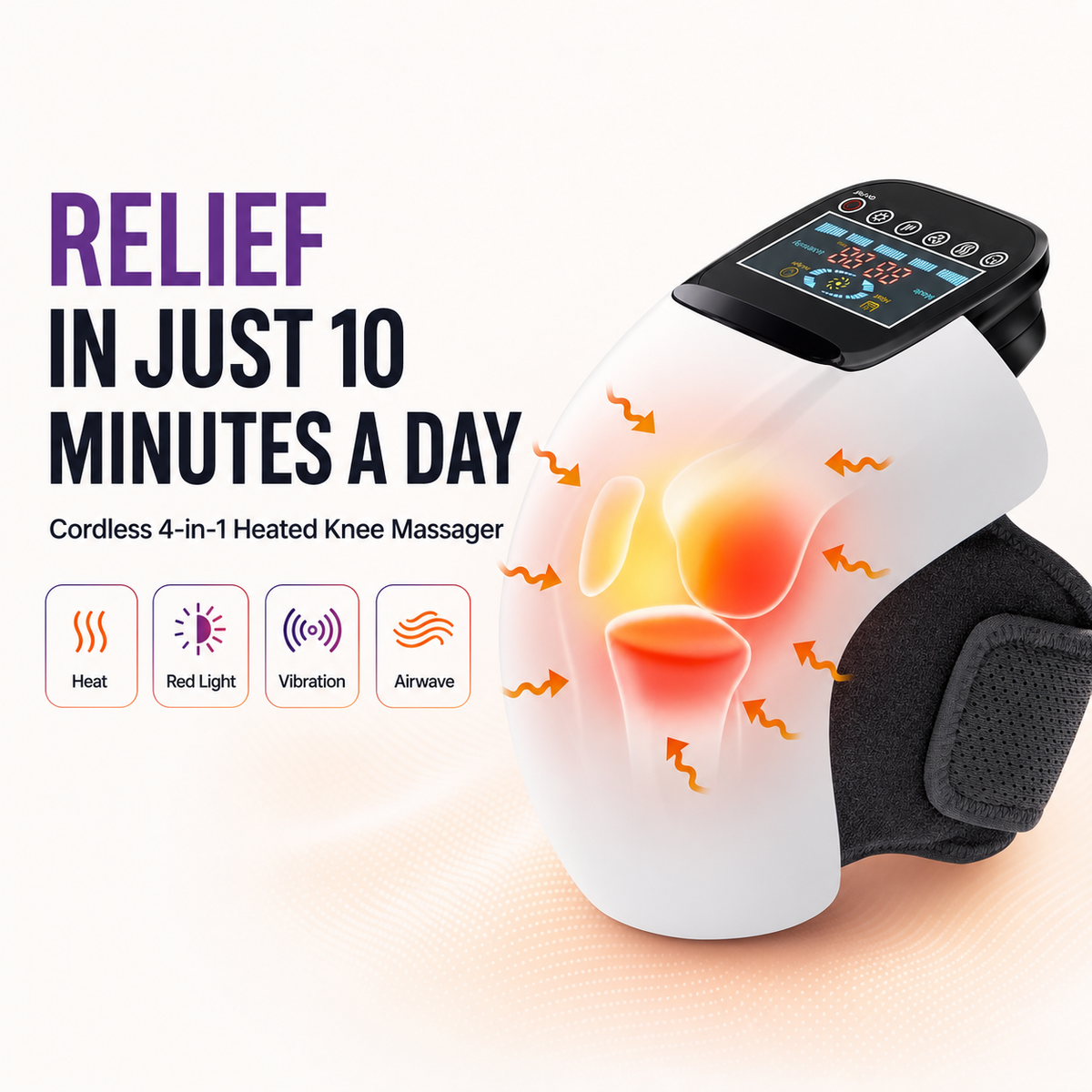 Healumix™ FlexHeat Cordless Knee Massager