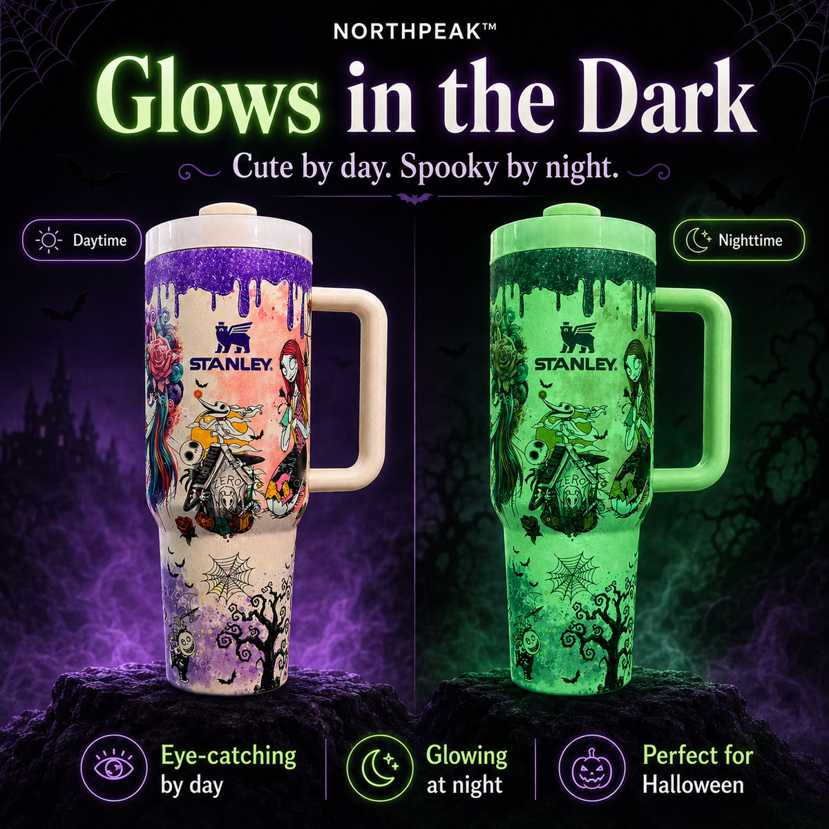 Northpeak™ Sally x Jack Skellington 40 Oz Tumbler