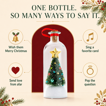 Goofball Buddies™ Recordable Christmas Tree Message Bottle