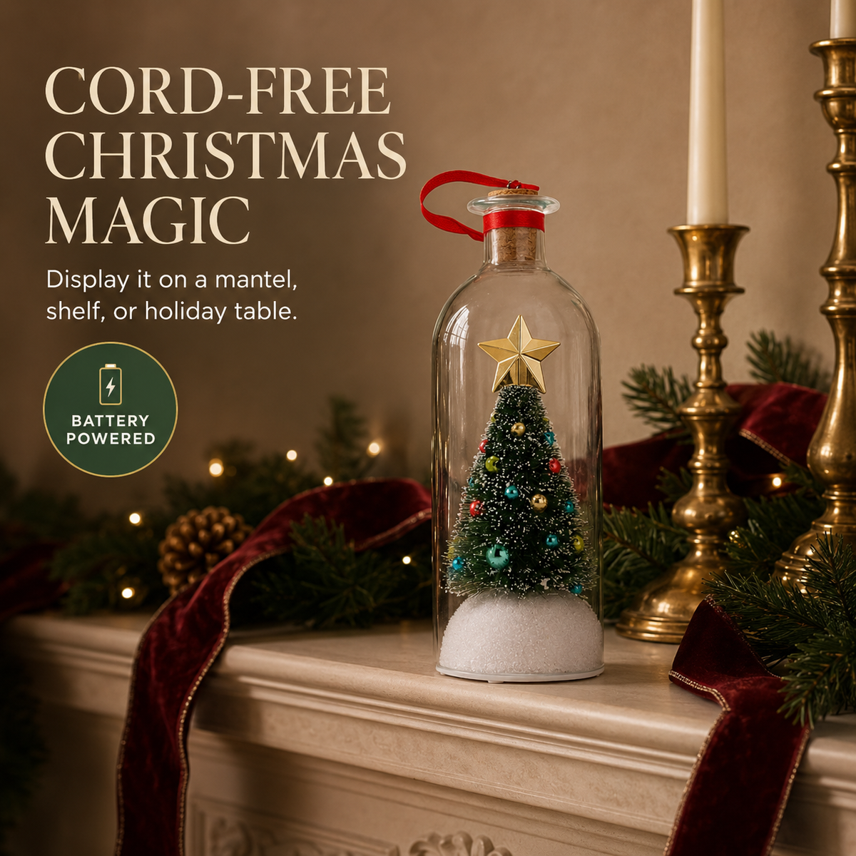 Goofball Buddies™ Recordable Christmas Tree Message Bottle