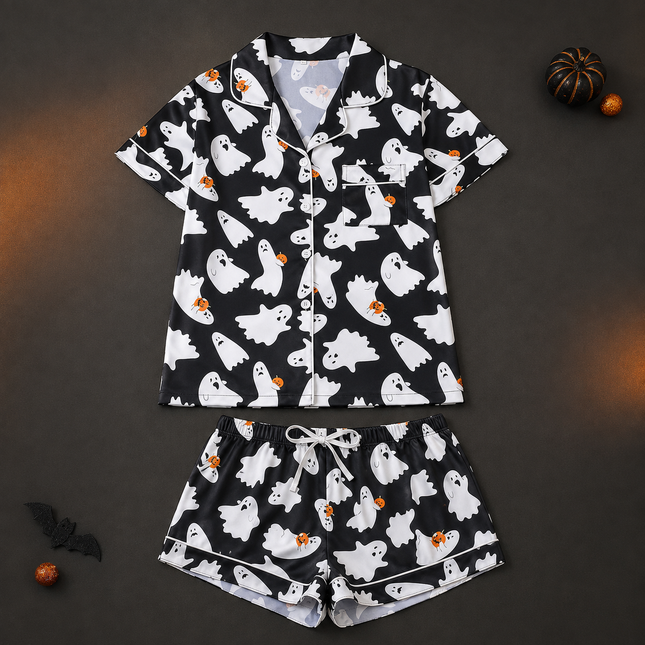 Goofball Buddies™ Boo Crew Halloween Satin Pajama Set