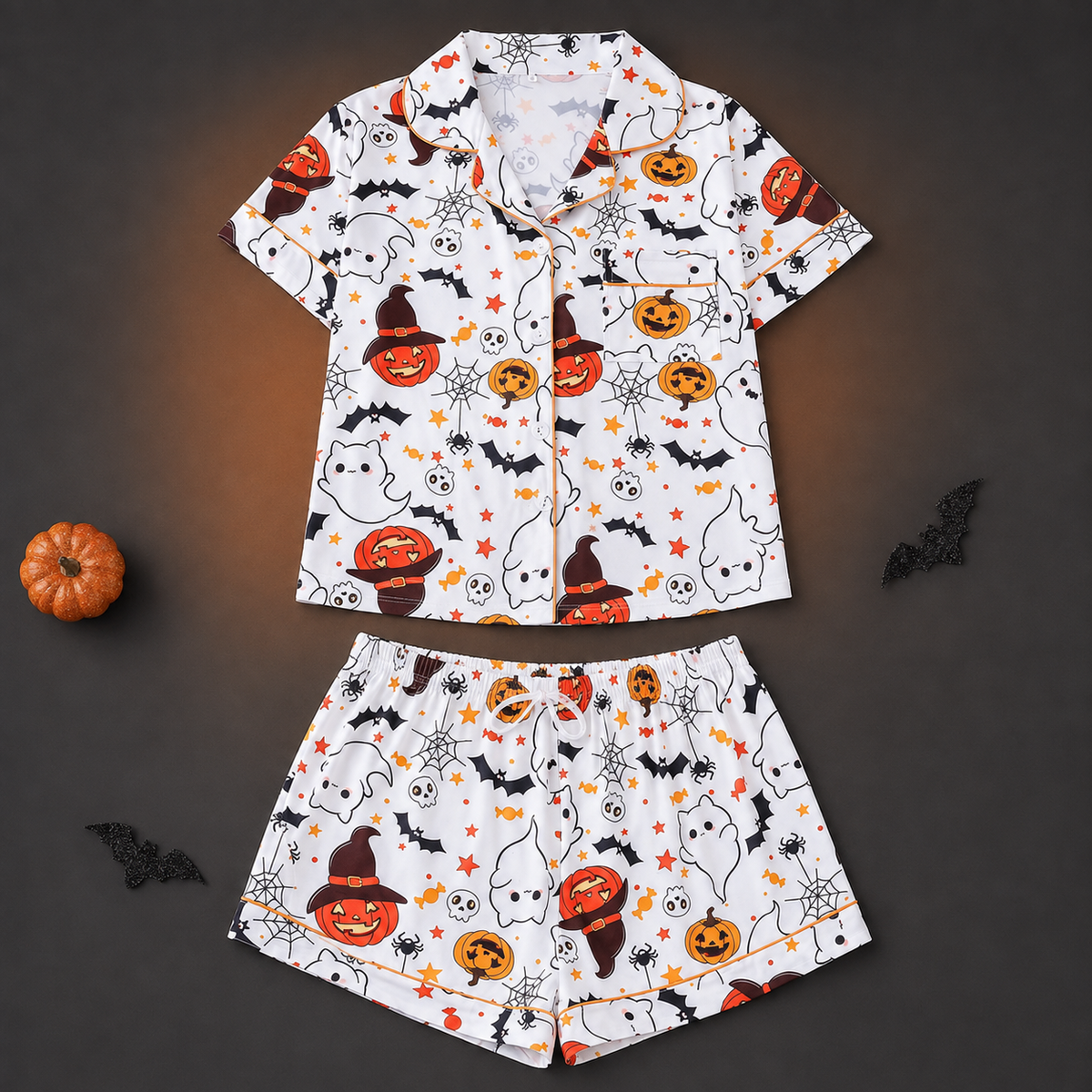 Goofball Buddies™ Boo Crew Halloween Satin Pajama Set