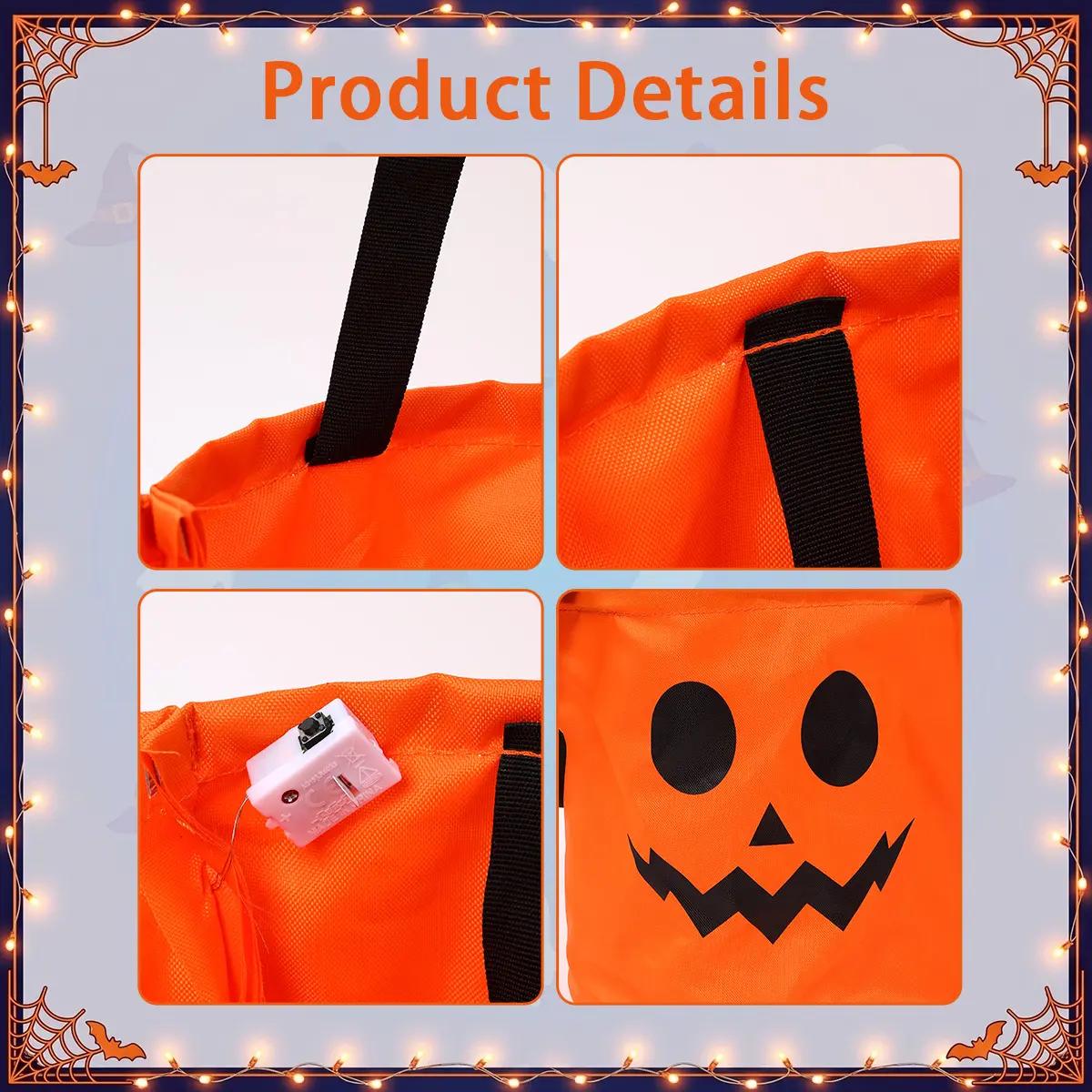 Goofball Buddies™ Glow Crew Light-Up Trick-or-Treat Buckets — Set of 4